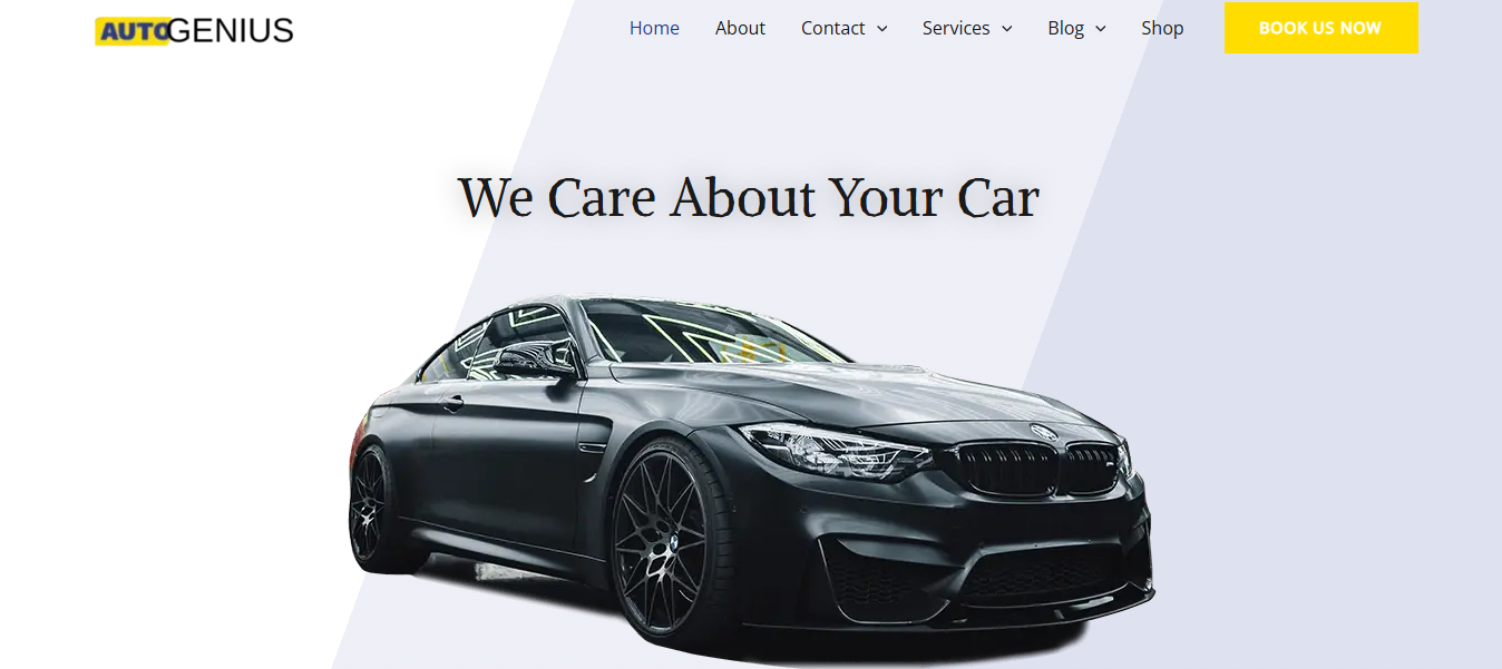 AutoGenius Motors automotive website project